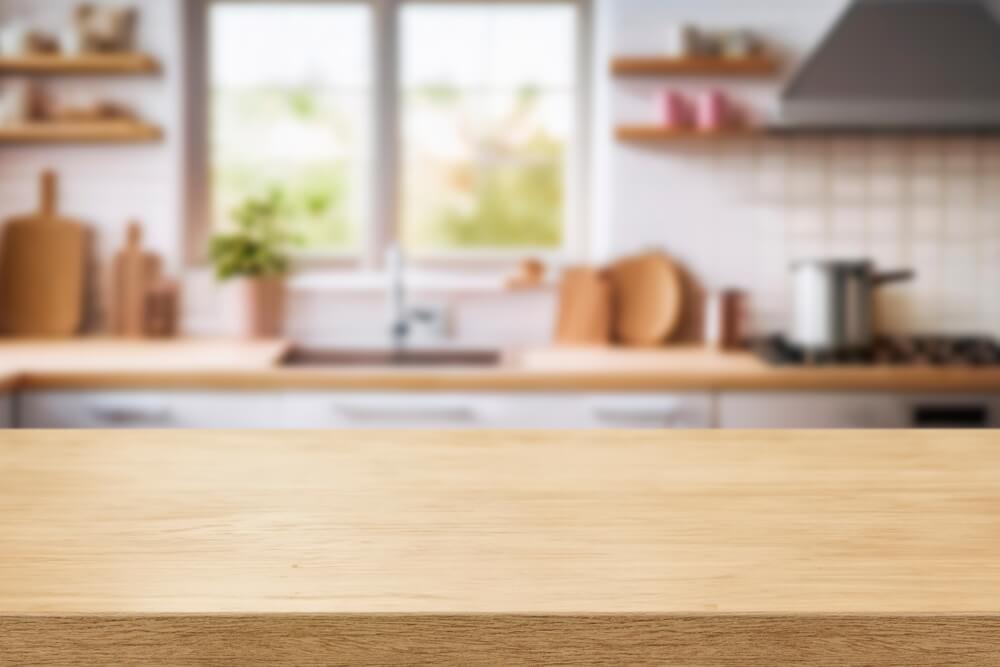Muebles de madera de haya en un ambiente acogedor
